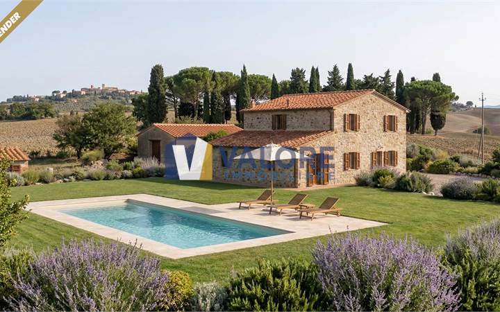 VAL D'ORCIA: PODERE DI PRESTIGIO CON ANNESSI E TERRENO 
